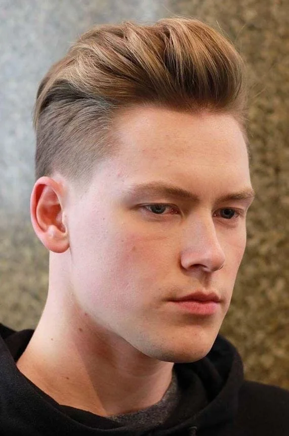 Short Dirty Blonde Quiff