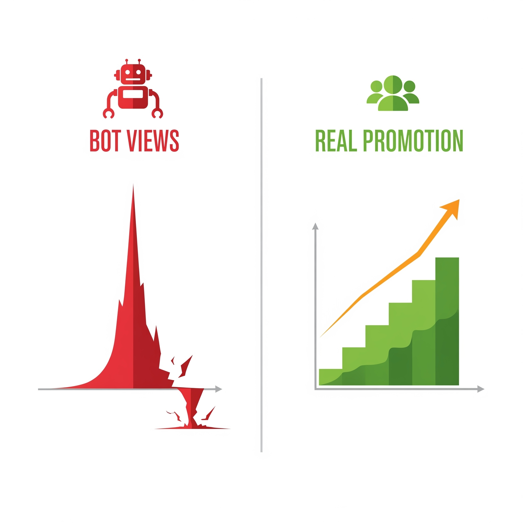 youtube video promotion bots vs real google ads promotions